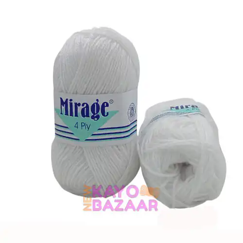 Mirage 4 ply 001 white