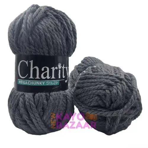Charity Mega Chunky Solid 051 school grey 1 051 school grey