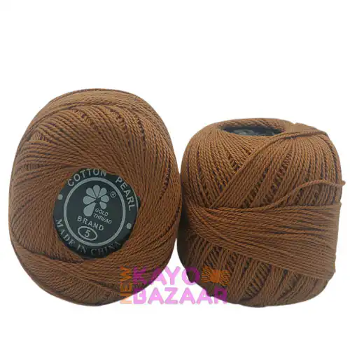 Cotton pearl no 5 brown