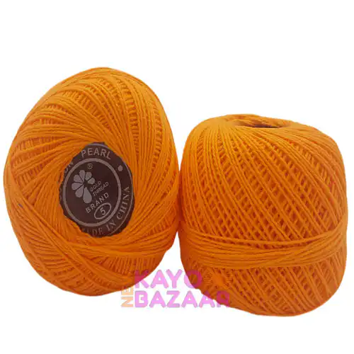Cotton pearl no 5 orange